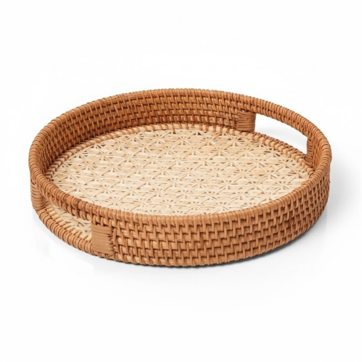 Bandeja Rattan Natural - Circular 30cm