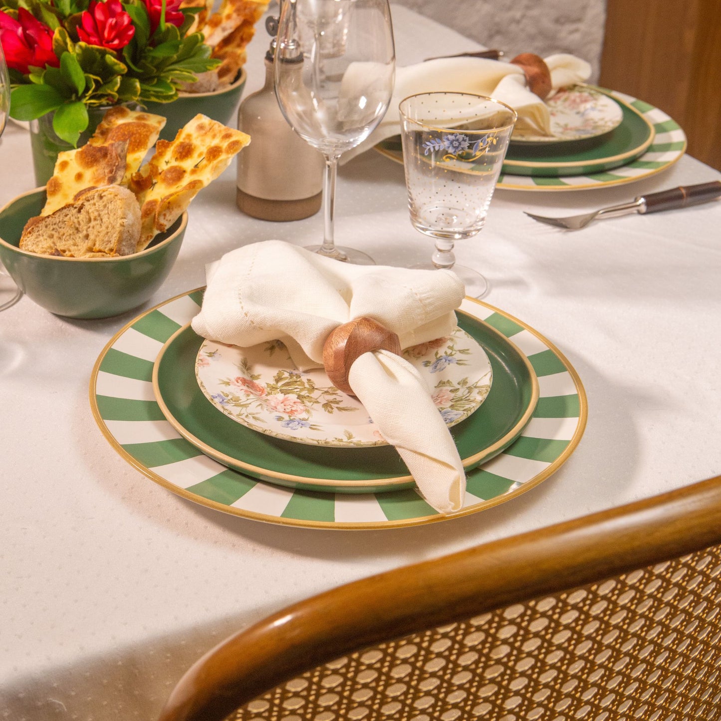 Argola de Guardanapo 4 peças - Complement Cedro