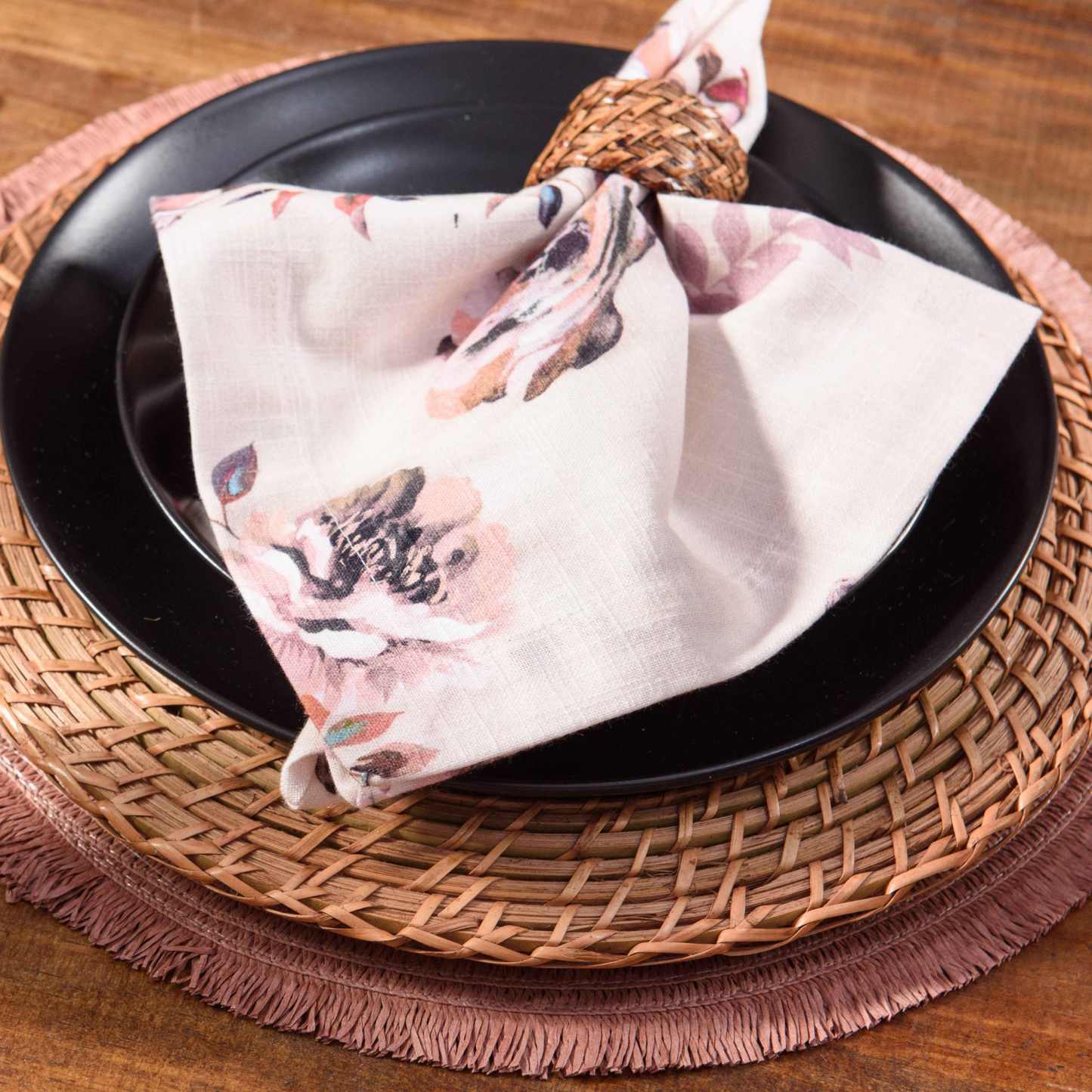 Argola de Guardanapo 4 peças - Rattan Casual