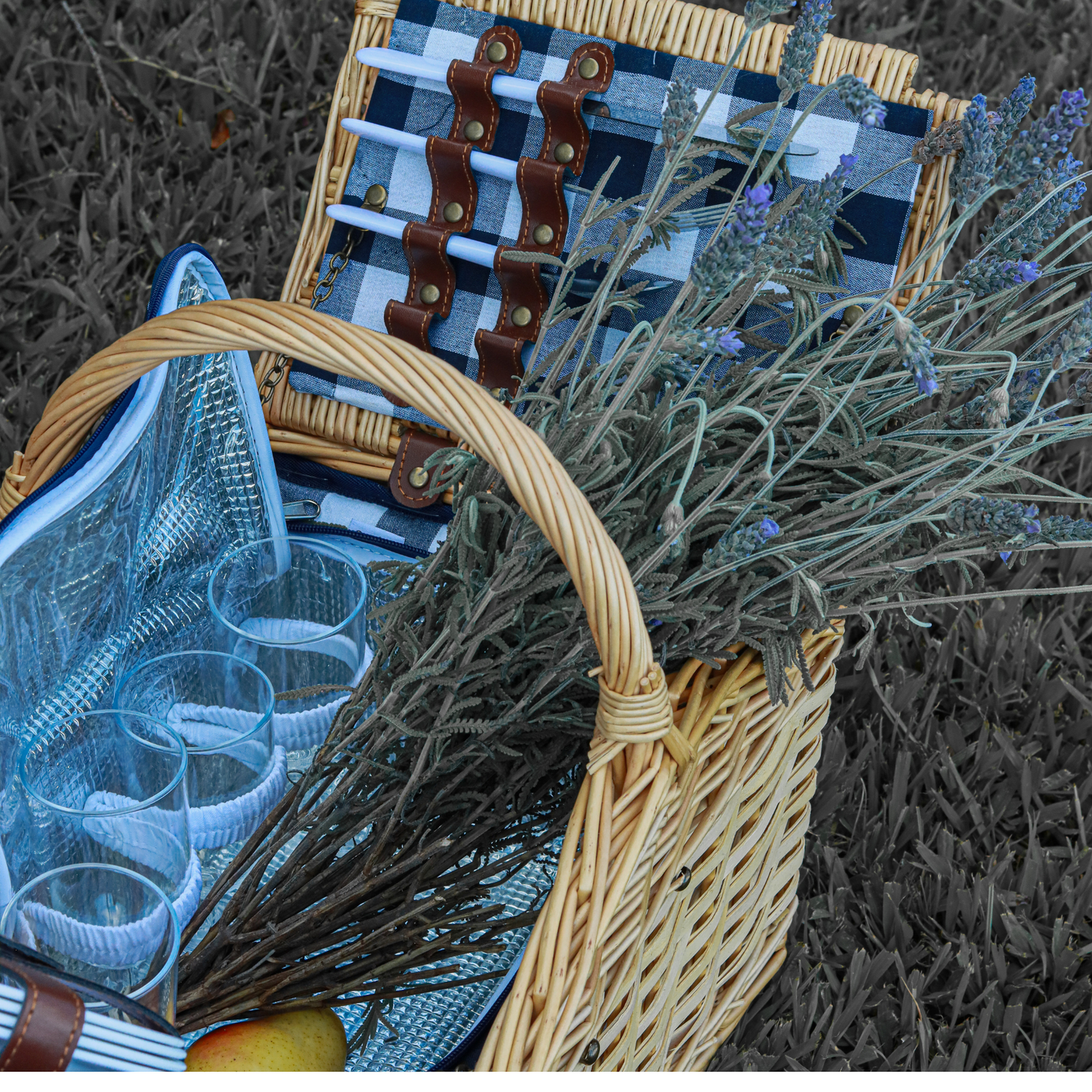 Cesta de Piquenique - Madely - Xadrez Marinho