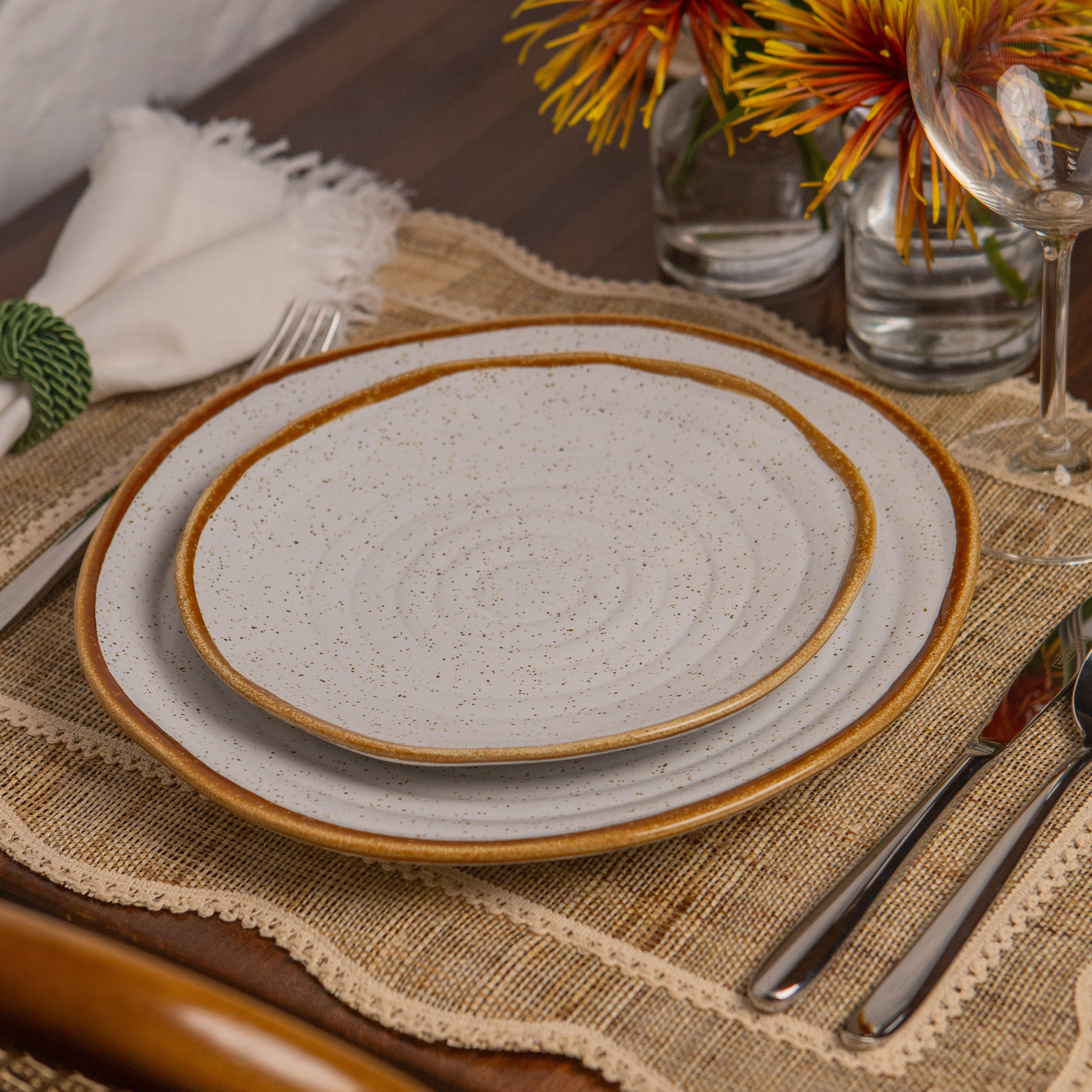 Prato Raso -  Rustic Blend White - 28cm