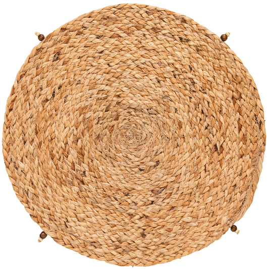 Jogo Americano Harmandir redondo de 38cm, em material (preencher material), com estampa inspirada na cultura indiana.