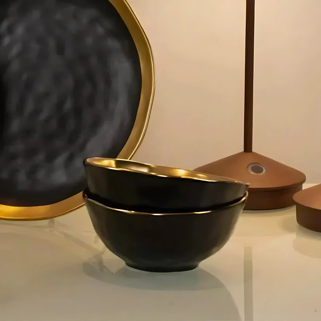 Bowl - Dubai Preto e Dourado - 300ml