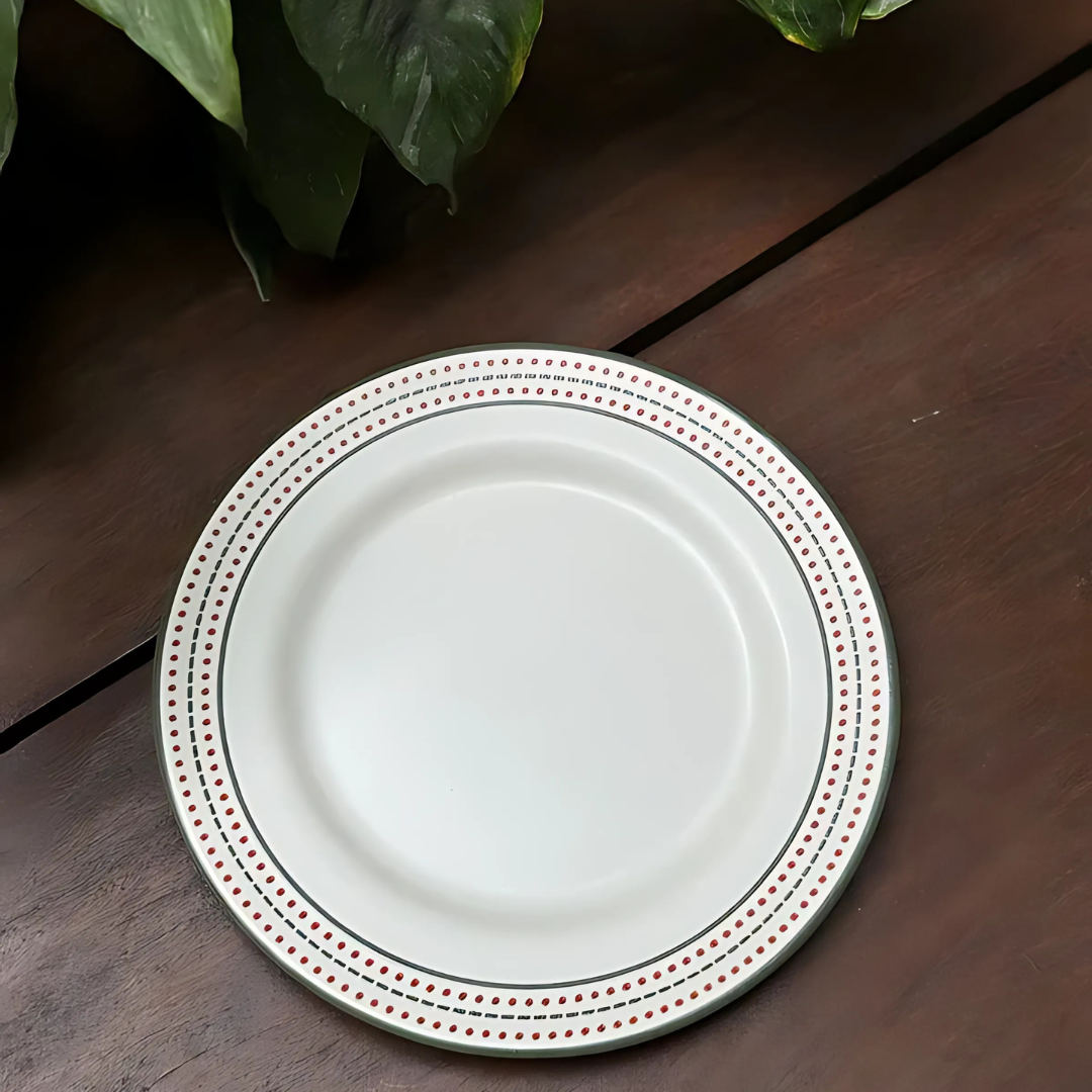 Prato de Sobremesa - Christmas Dots - 19cm