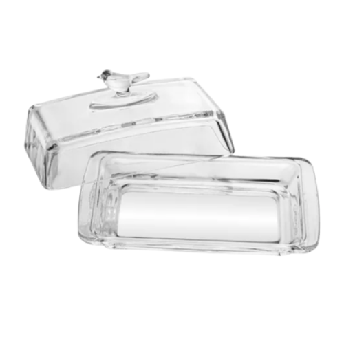Manteigueira com Tampa - Cristal Ecológico Bird - 18 cm