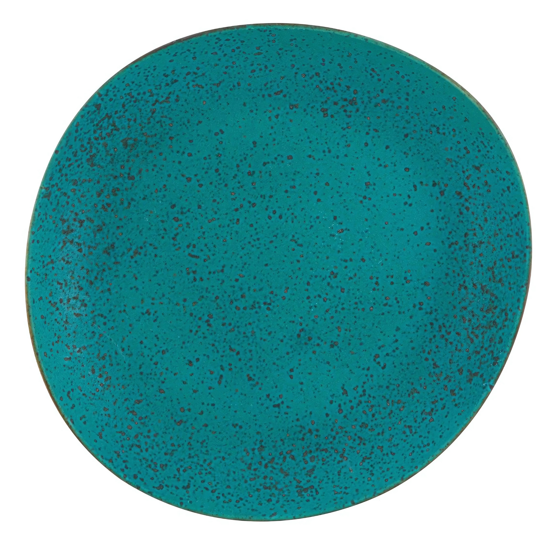 Prato Raso Karma Sauvage (29cm) em Cerâmica Grés, destacando o design orgânico e a borda irregular.