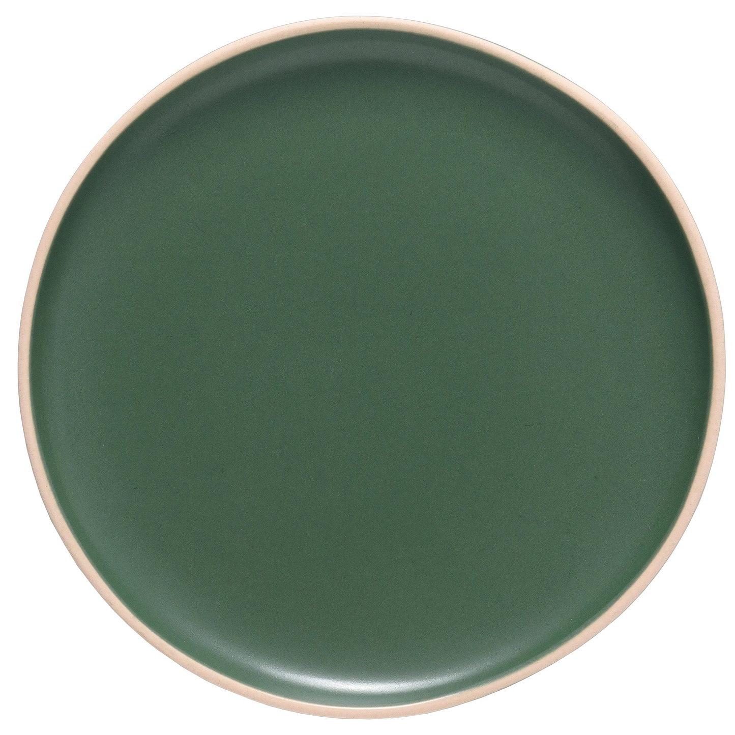 Prato de sobremesa de cerâmica com estampa de folha da linha Vivant.