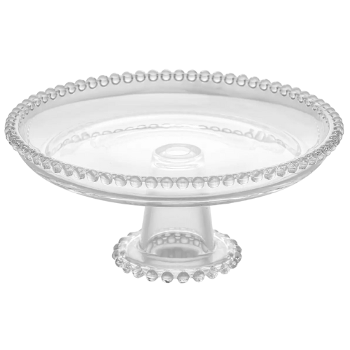 Prato de Cristal c/ Pé - Pearl
