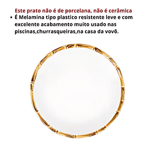 Prato Raso - Melamina Bambu