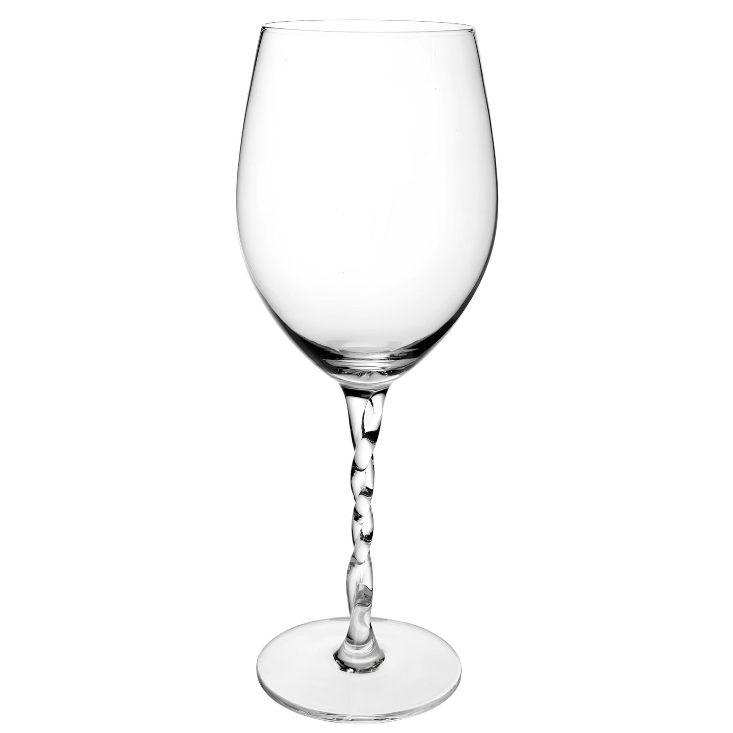 Taça Twister, 600ml. Com design imponente e sofisticado, é perfeita para degustar vinhos tintos, unindo beleza e consciência em cada escolha.