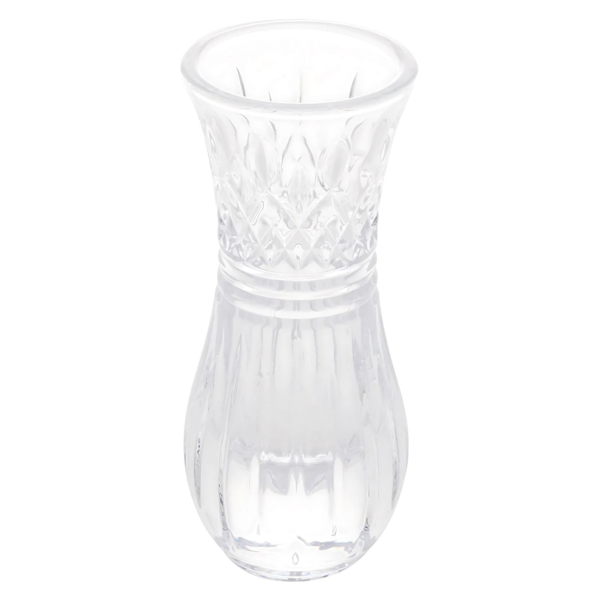 Vaso de Cristal Lys (7x15cm) transparente, para decoração de mesa.