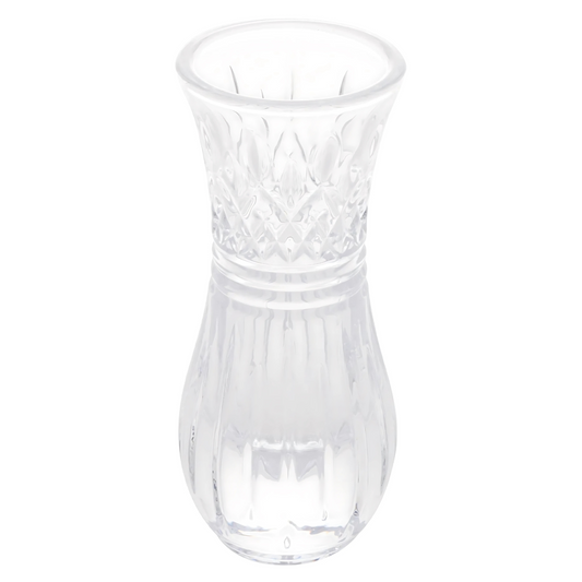 Vaso de Cristal Lys (7x15cm) transparente, para decoração de mesa.