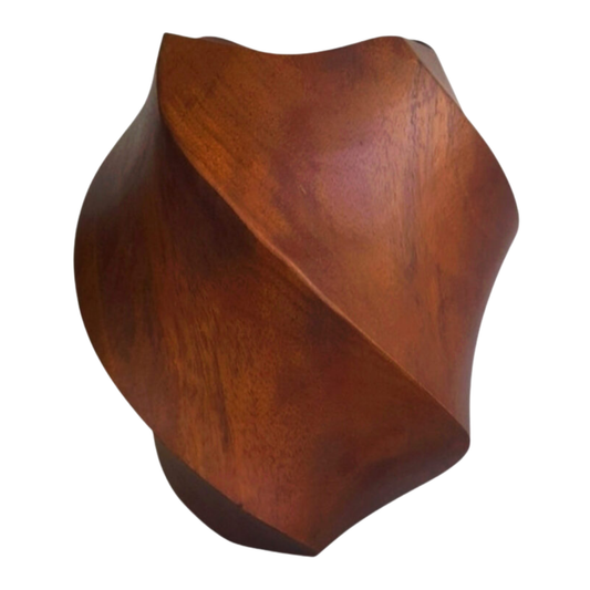 Vaso Decorativo de Madeira - Wavos C