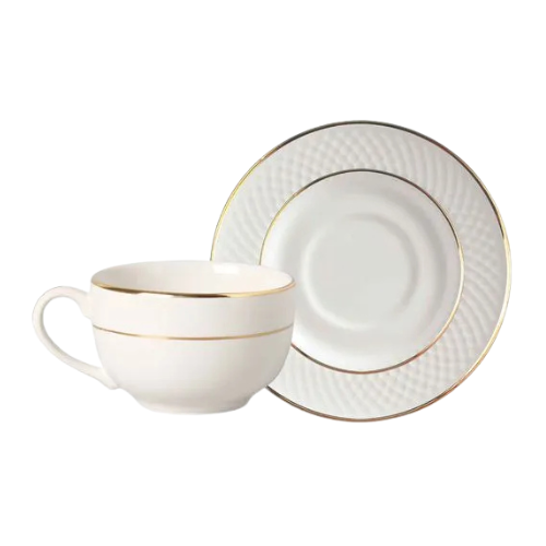 Xícara de Chá c/ Pires - Split Gold