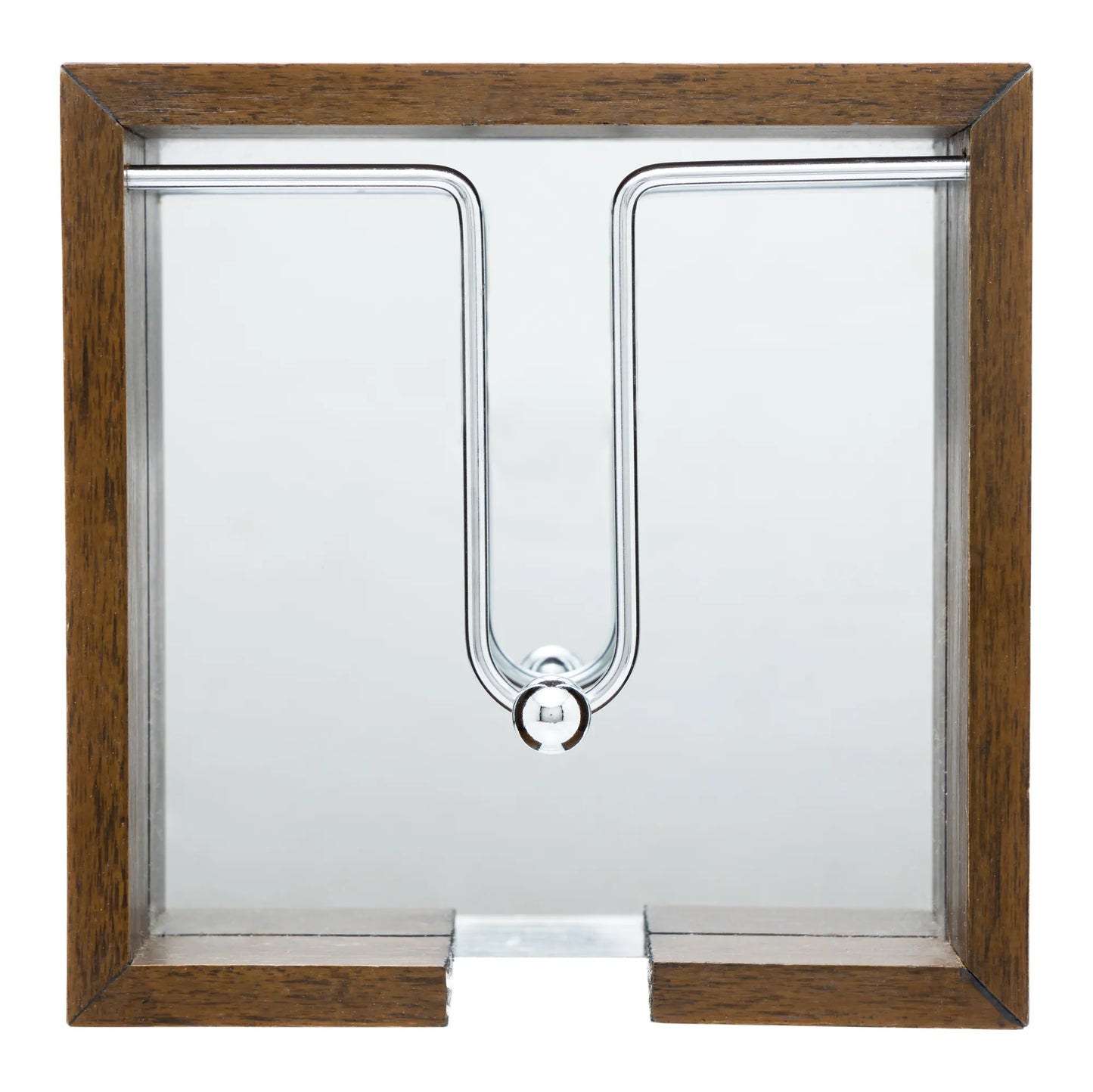 Porta Guardanapo de Madeira - Aramado c/ Espelho - 20cm