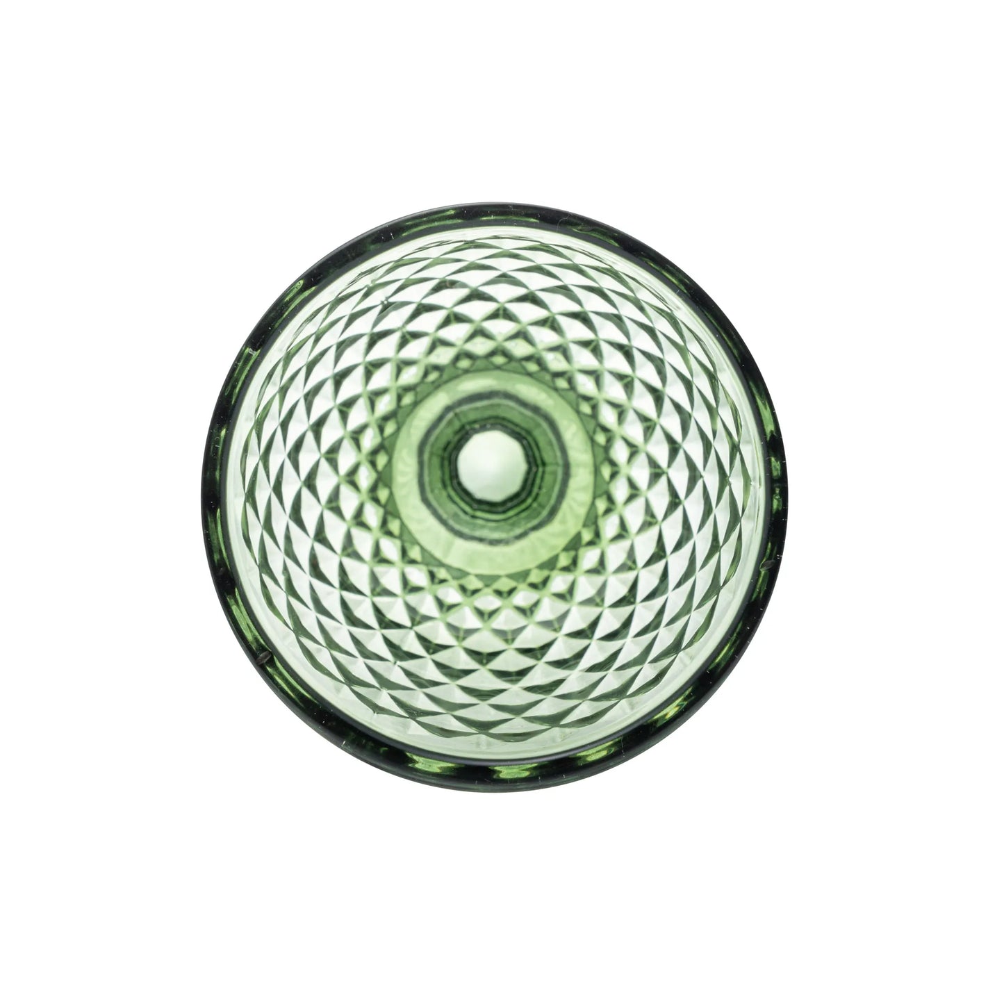 Conjunto 6 Taças p/ Água - Bico de Abacaxi Verde - 325ml