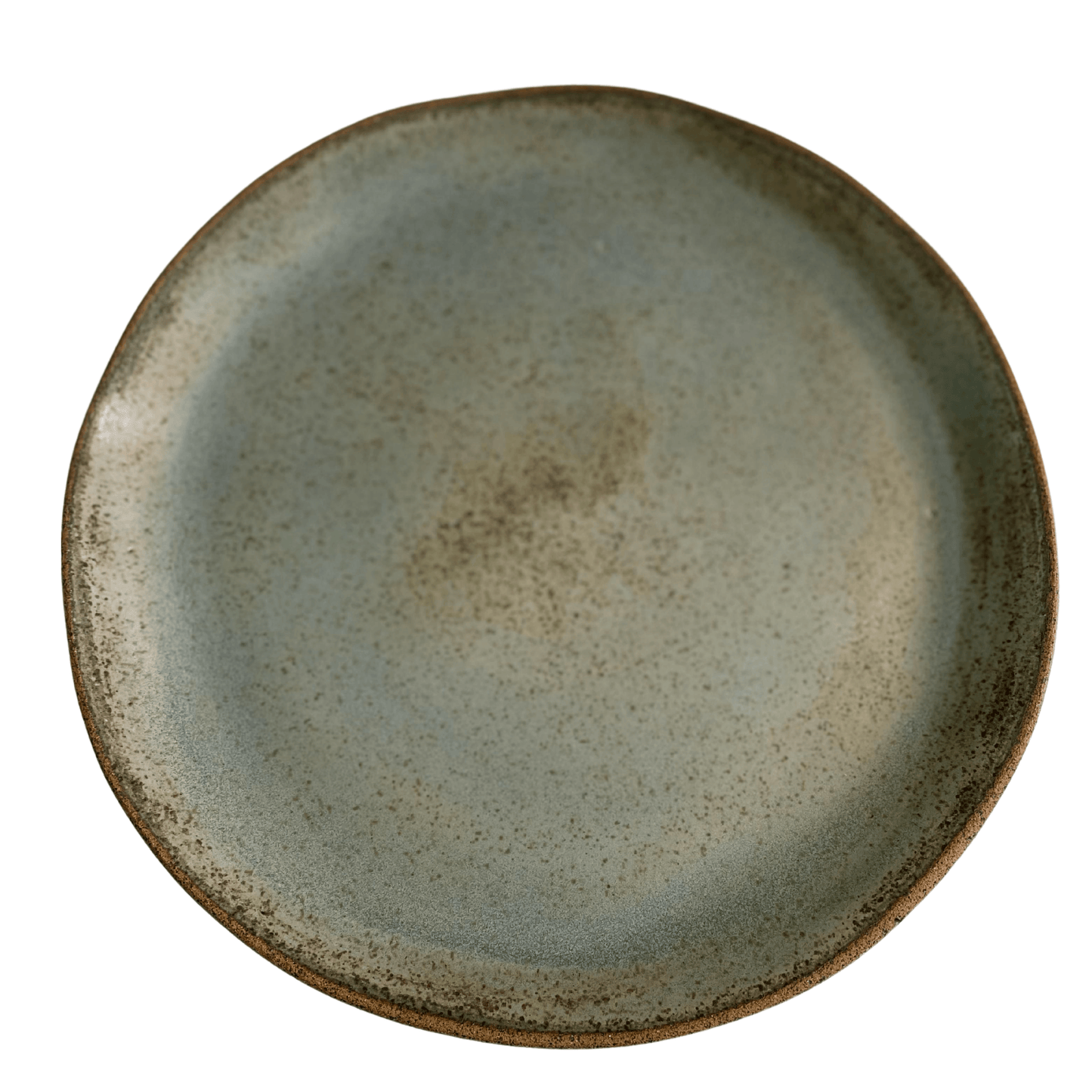 Prato Raso - Cinza Grafite - Cerâmica Artesanal - 27cm