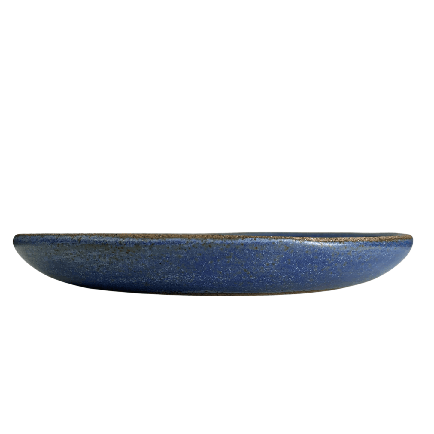 Prato de Sobremesa - Azul Fosco - Cerâmica Artesanal - 21cm