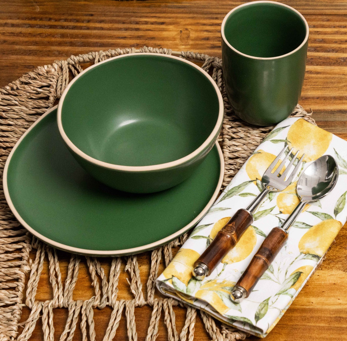 Conjunto de Talheres 30 Peças - Garbo - Bamboo