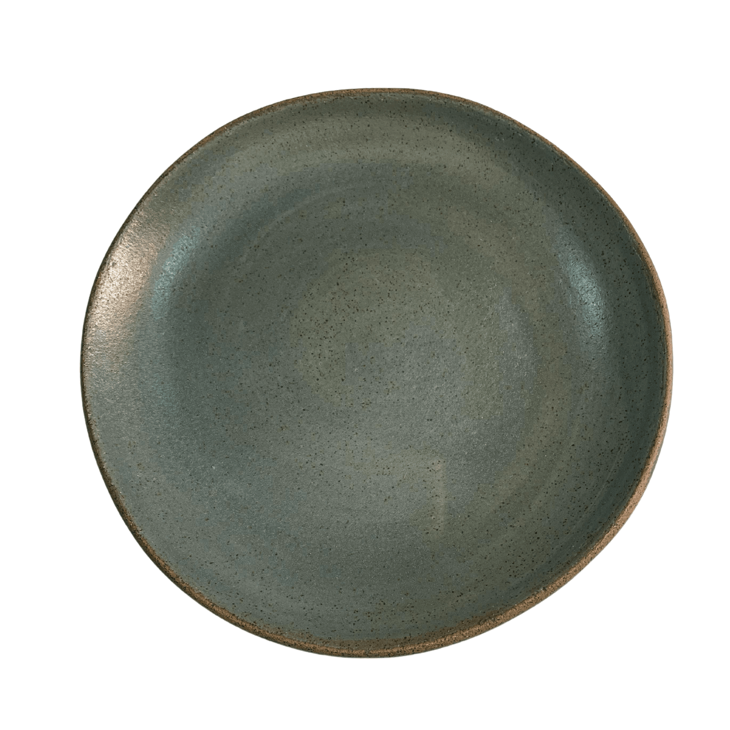 Prato de Sobremesa - Cinza Grafite - Cerâmica Artesanal - 21cm