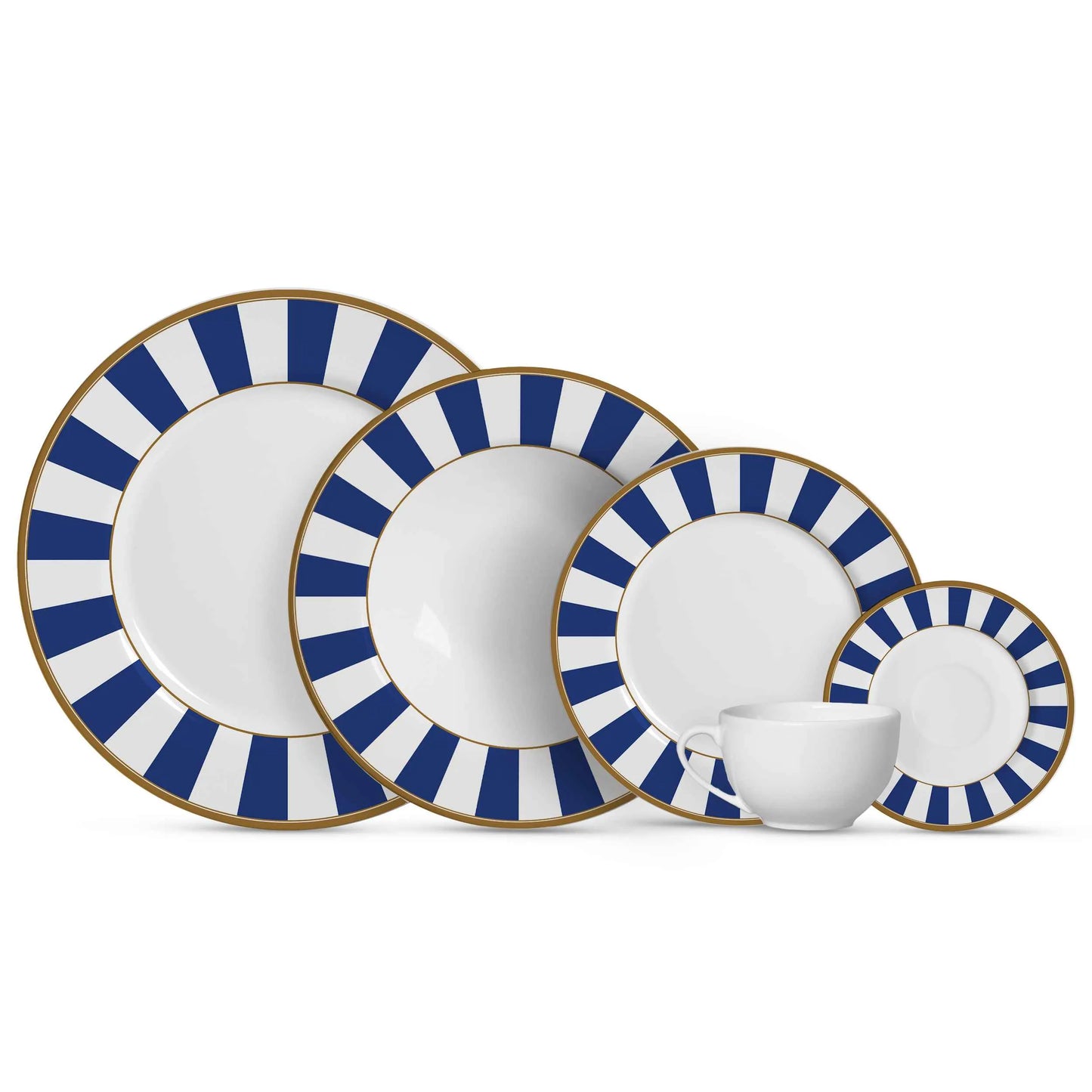 Sousplat - Stripe Azul - 34cm