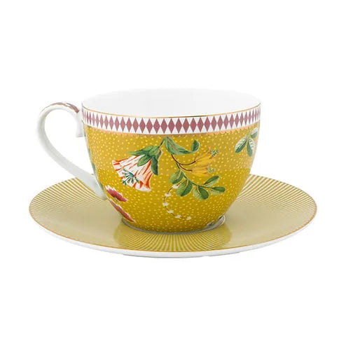 Set 2 Peças - Cups e Saucers - La Majorelle Yellow - 280ml