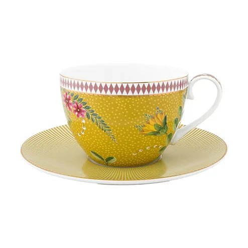 Set 2 Peças - Cups e Saucers - La Majorelle Yellow - 280ml