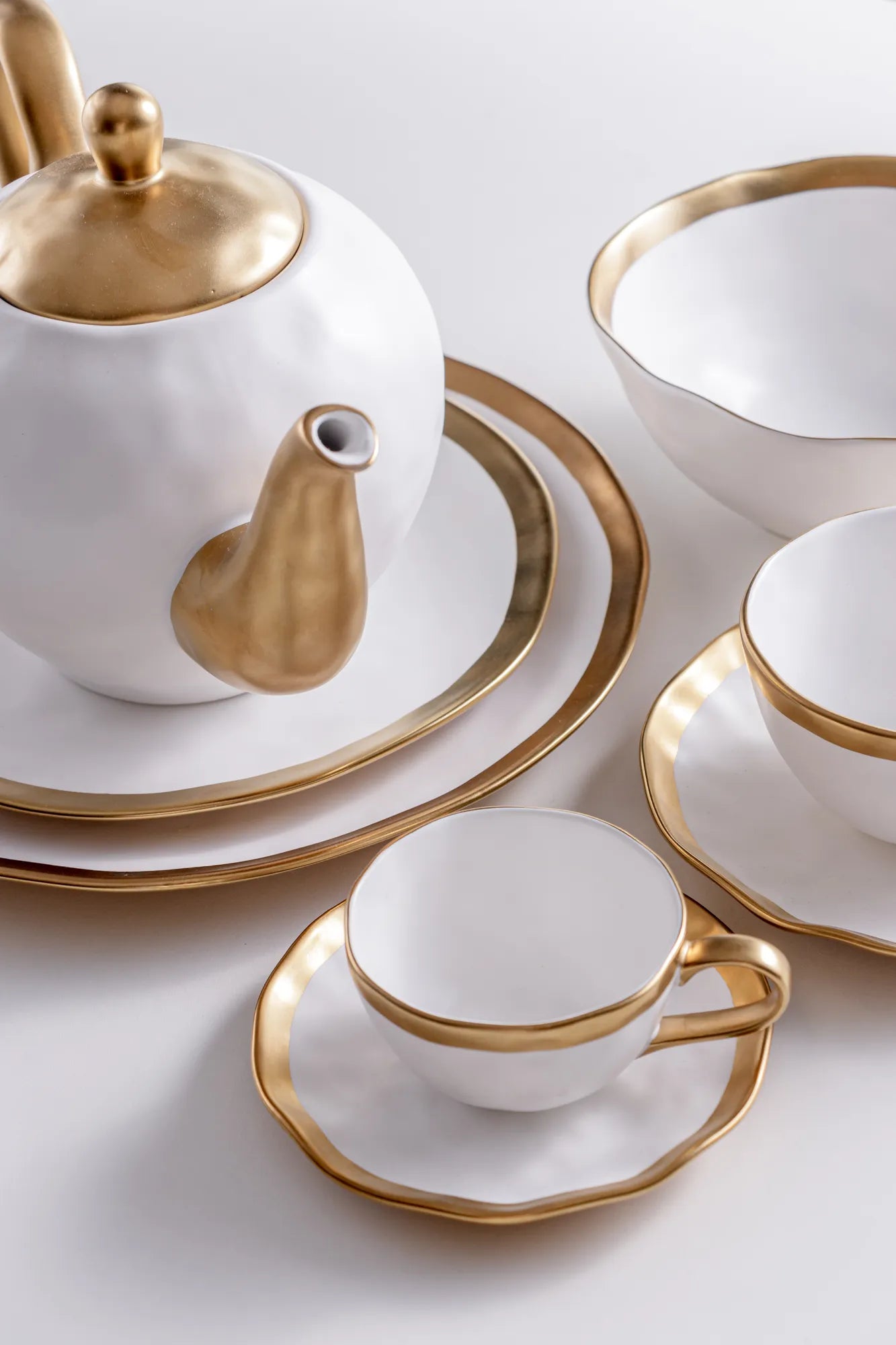 Bowl - Dubai Branco e Dourado - 300ml