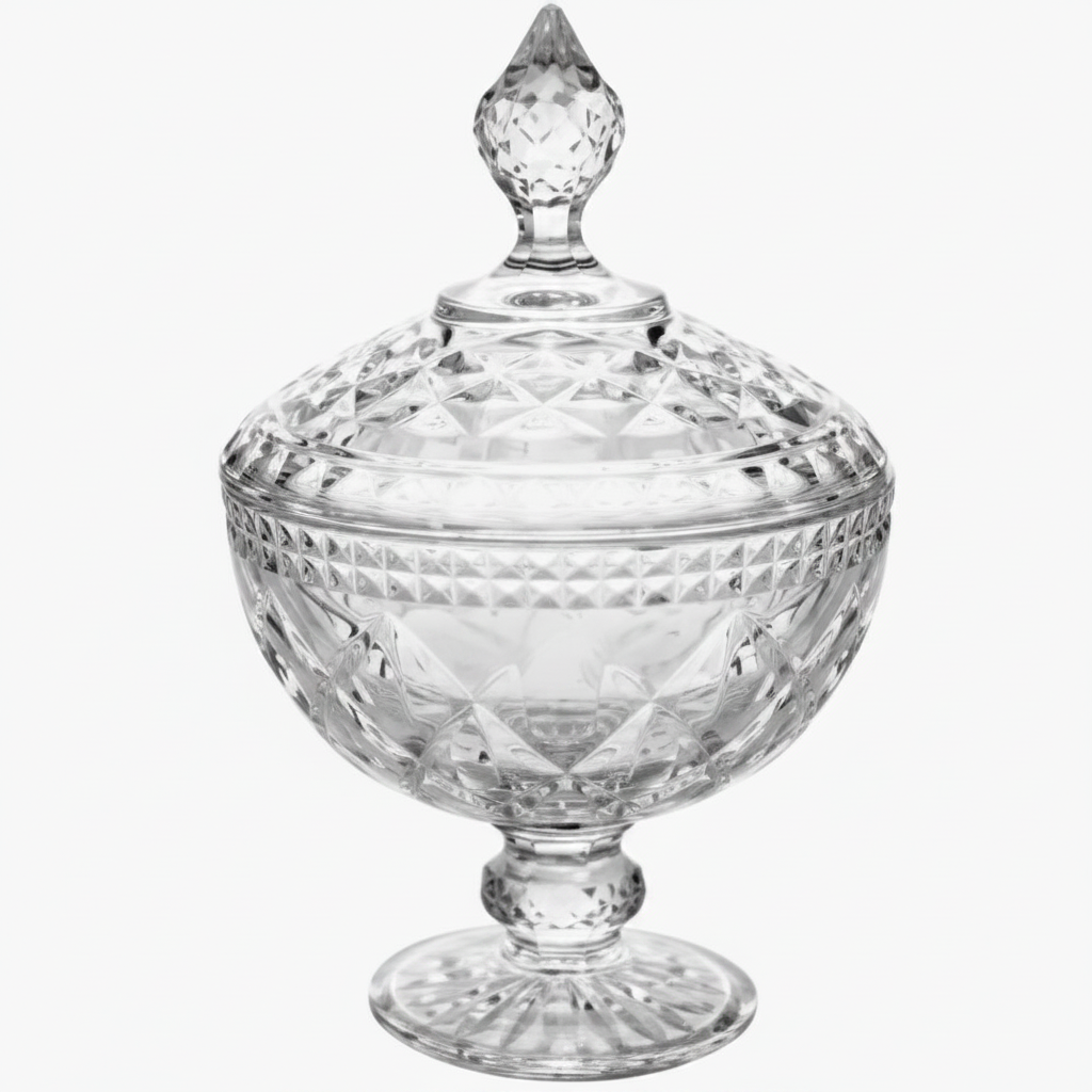 Potiche de Cristal Lapidado