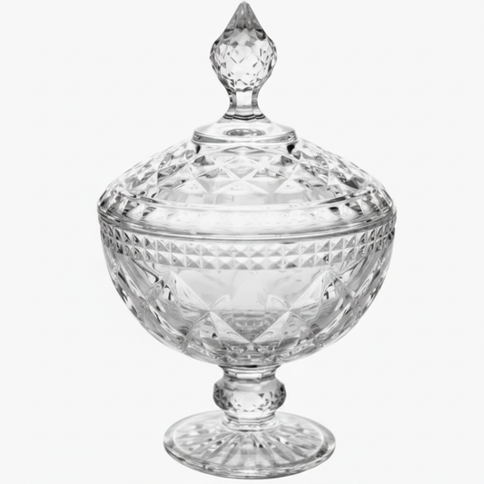 Potiche de Cristal Lapidado