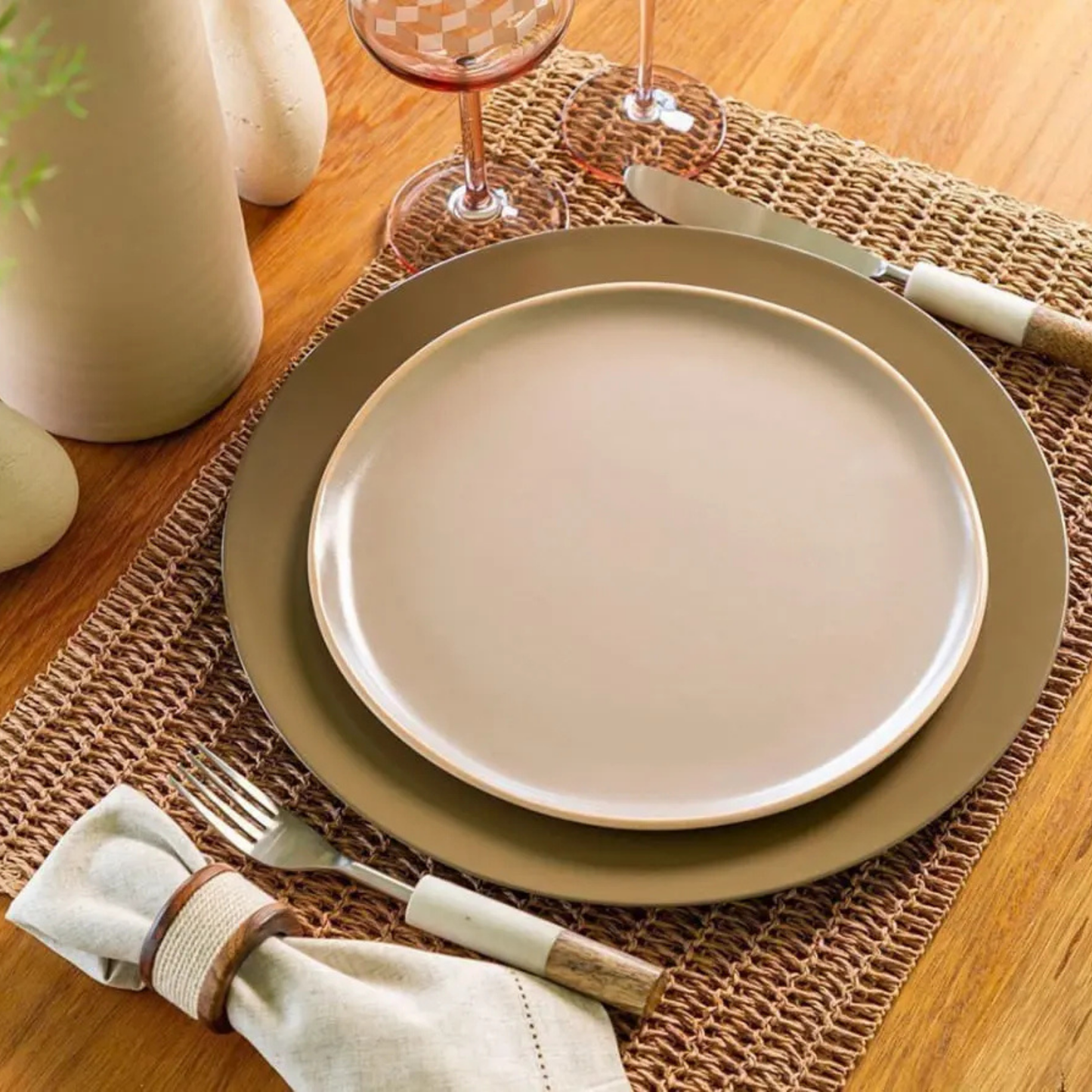 Sousplat - Basic Taupe - 33cm