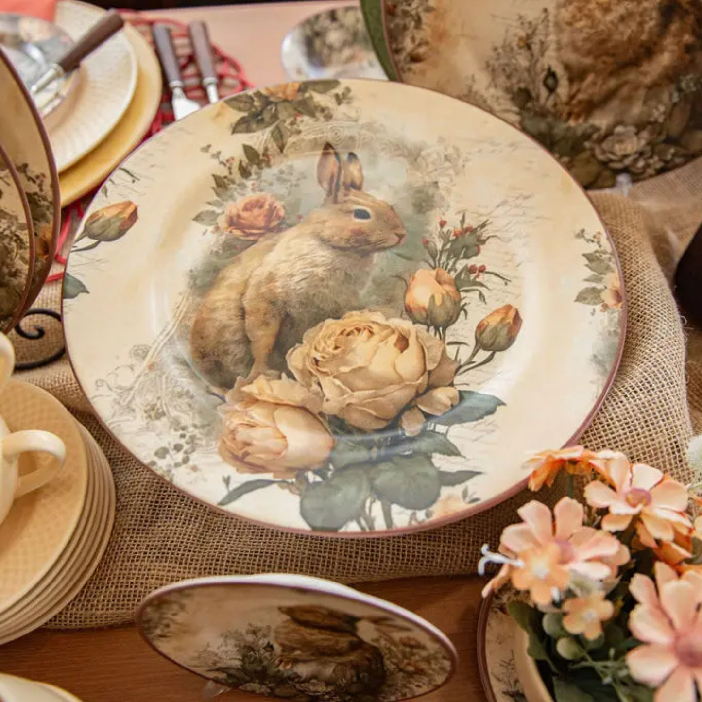 Sousplat - Coelha Acácia - 34cm
