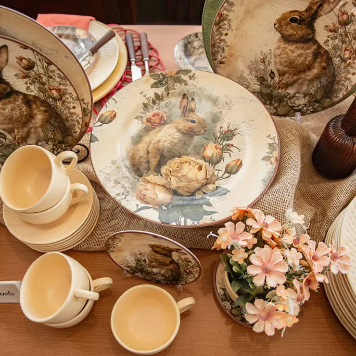 Sousplat - Coelha Acácia - 34cm